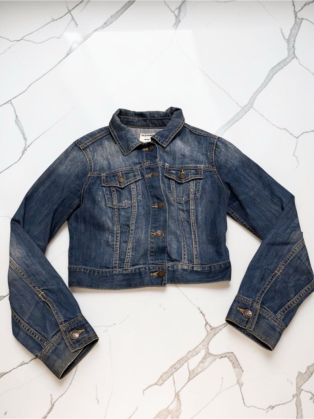 Old Navy Dark Blue Denim Jean Jacket